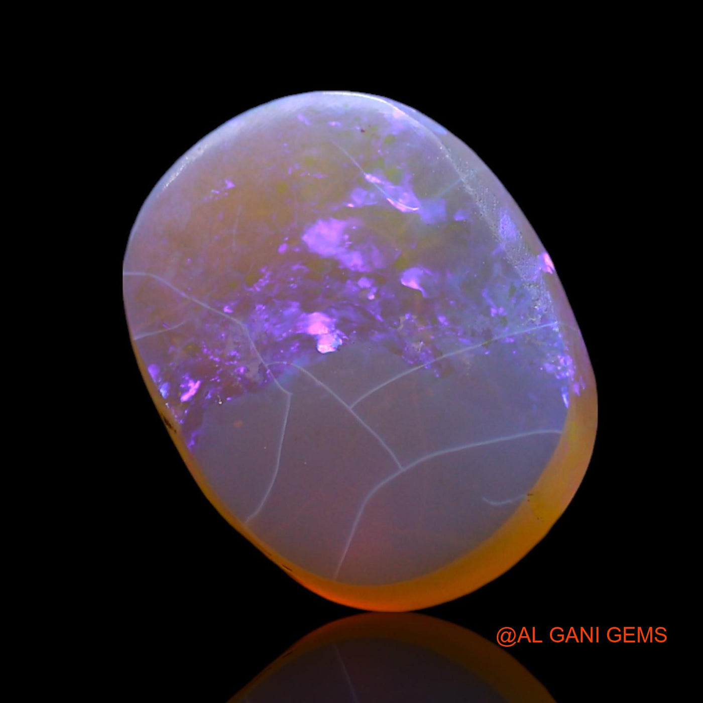 3.00 Cts Unheated Australian Fire Opal Loose Gemstone Oval Cabochon Natural 13x10x4 mm AF-350