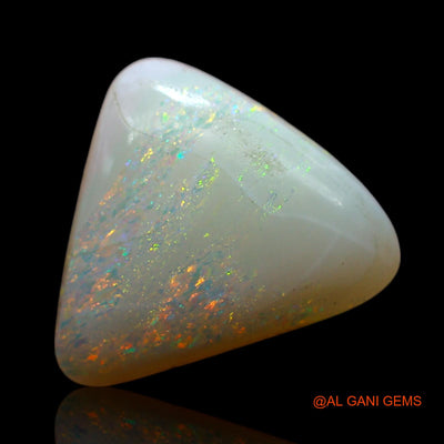 3.00 Cts Natural Australian Fire Opal Loose Gemstone Trillion Cabochon 12x11x4 mm AF-351
