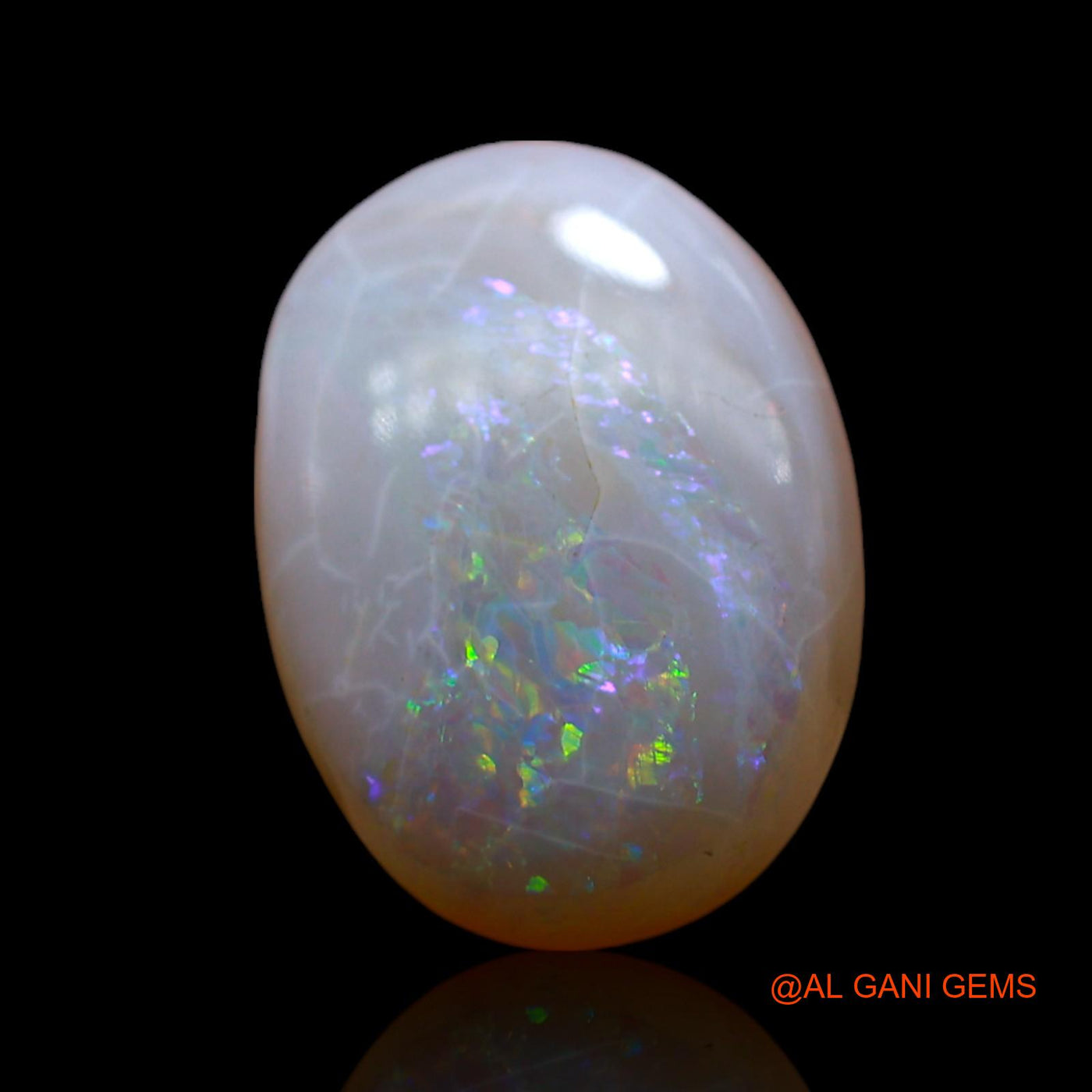 Natural Untreated Fire Opal Loose Gemstone Oval Cabochon From Australia 4.00 Cts 13x9x4 mm AF-353