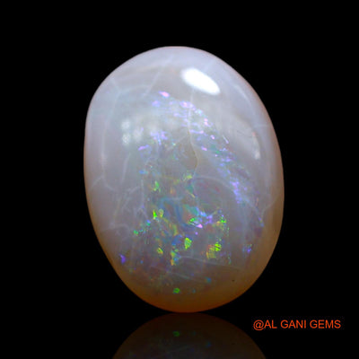 Natural Untreated Fire Opal Loose Gemstone Oval Cabochon From Australia 4.00 Cts 13x9x4 mm AF-353