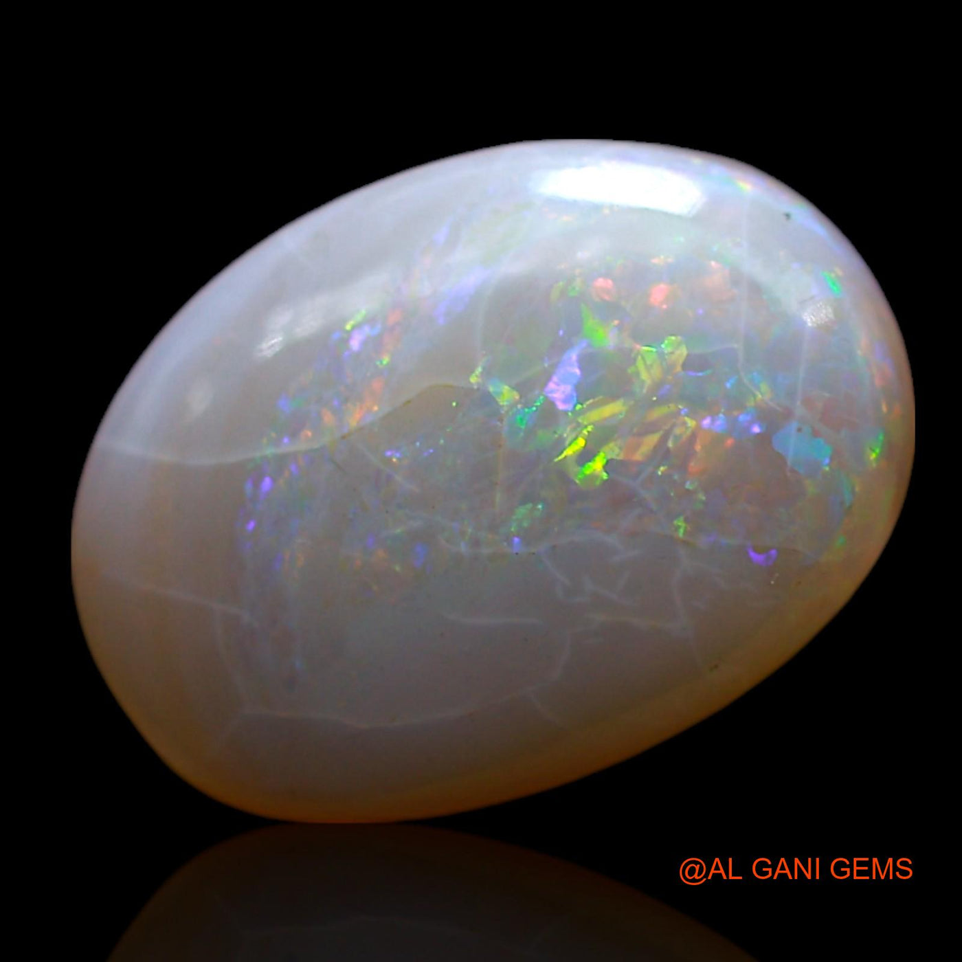 Natural Untreated Fire Opal Loose Gemstone Oval Cabochon From Australia 4.00 Cts 13x9x4 mm AF-353