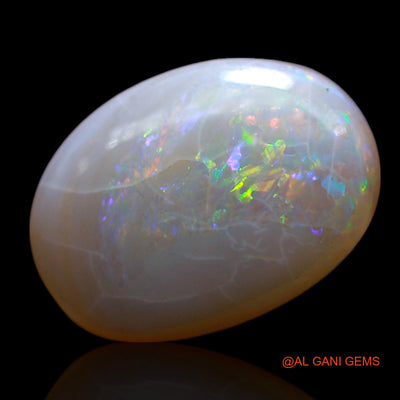 Natural Untreated Fire Opal Loose Gemstone Oval Cabochon From Australia 4.00 Cts 13x9x4 mm AF-353