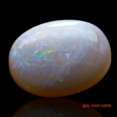 Natural Untreated Fire Opal Loose Gemstone Oval Cabochon From Australia 4.00 Cts 13x9x4 mm AF-353