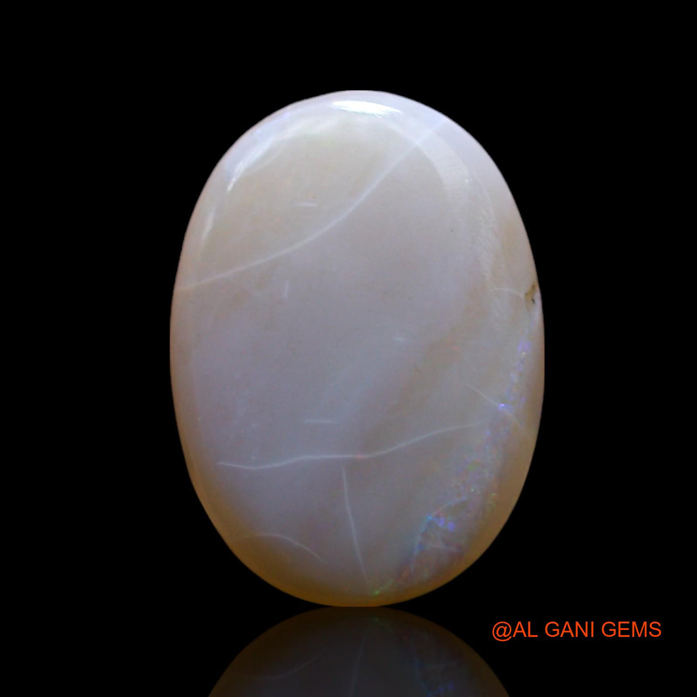 Natural Untreated Fire Opal Loose Gemstone Oval Cabochon From Australia 4.00 Cts 13x9x4 mm AF-353