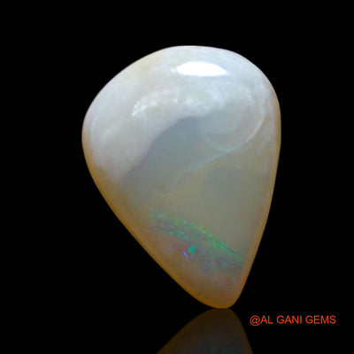 3.00 Cts Natural Australian Fire Opal Loose Gemstone Pear Cabochon 14x10x4 mm AF-358