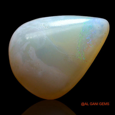 3.00 Cts Natural Australian Fire Opal Loose Gemstone Pear Cabochon 14x10x4 mm AF-358