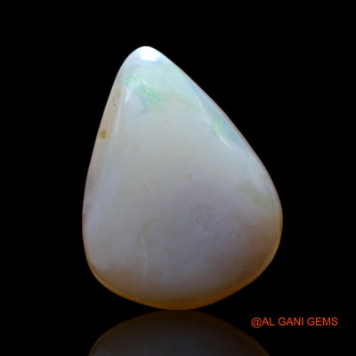 3.00 Cts Natural Australian Fire Opal Loose Gemstone Pear Cabochon 14x10x4 mm AF-358
