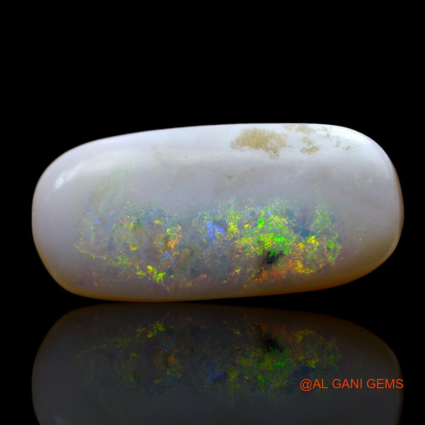 8.00 Cts Natural Australian Fire Opal Loose Gemstone Oval Cabochon 20x9x4 mm AF-35
