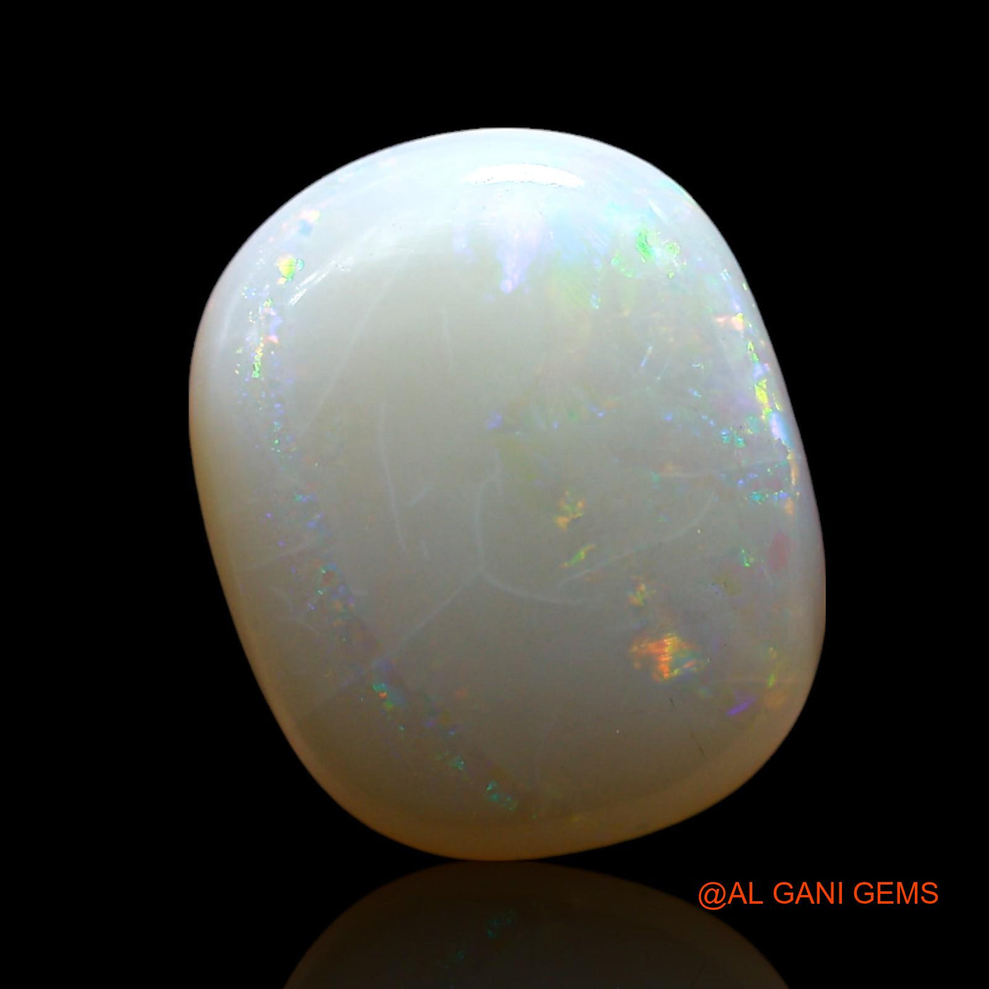 3.00 Cts Unheated Australian Fire Opal Loose Gemstone Oval Cabochon Natural 12x10x4 mm AF-361