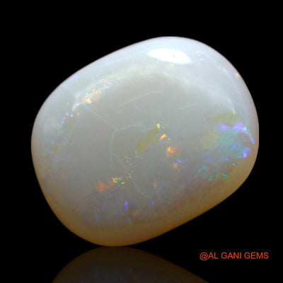 3.00 Cts Unheated Australian Fire Opal Loose Gemstone Oval Cabochon Natural 12x10x4 mm AF-361