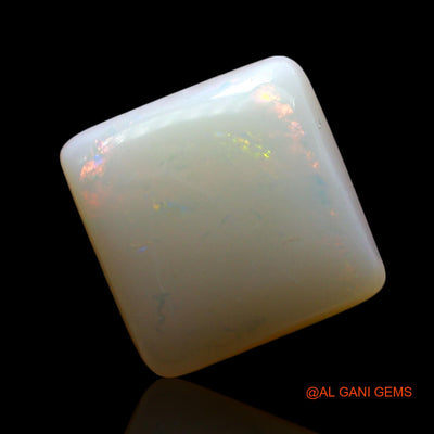 3.00 Cts Natural Australian Fire Opal Square Cabochon Loose Gemstone For Jewelry 11x11x4 mm AF-362