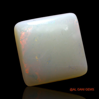 3.00 Cts Natural Australian Fire Opal Square Cabochon Loose Gemstone For Jewelry 11x11x4 mm AF-362