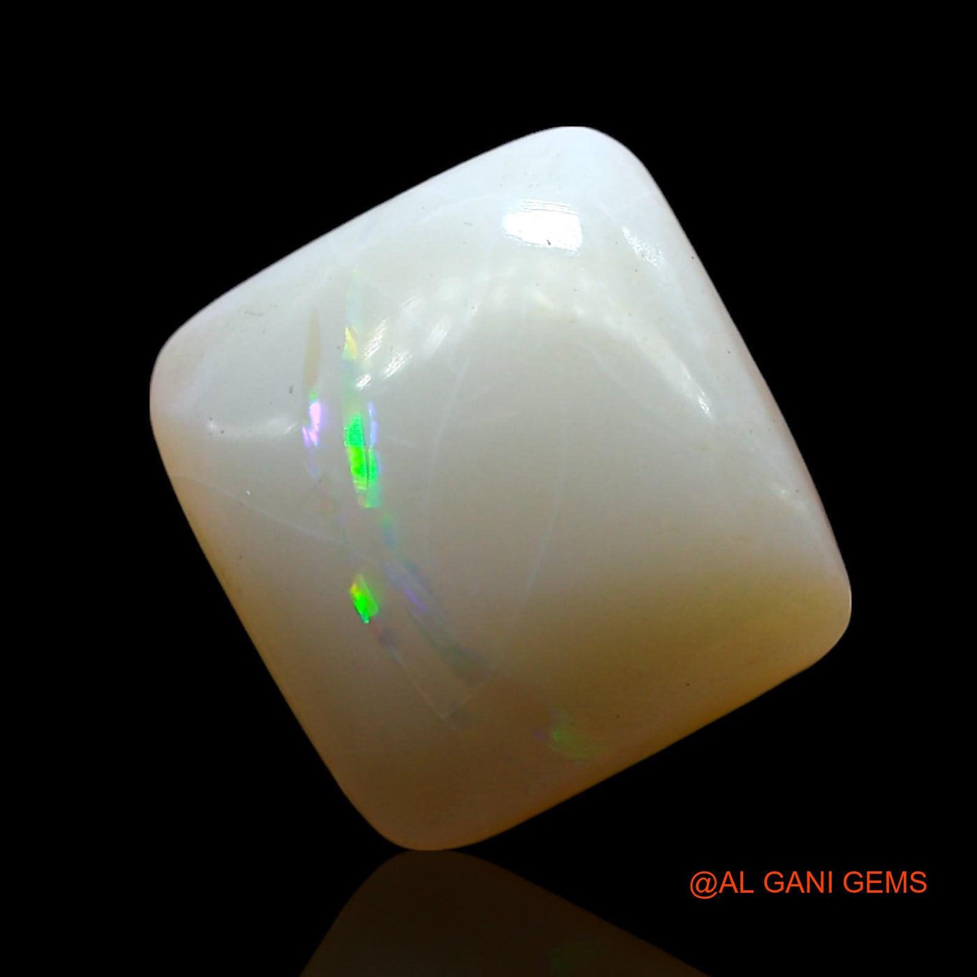 4.00 Cts Natural Australian Fire Opal Loose Gemstone Square Cabochon 11x10x5 mm AF-363