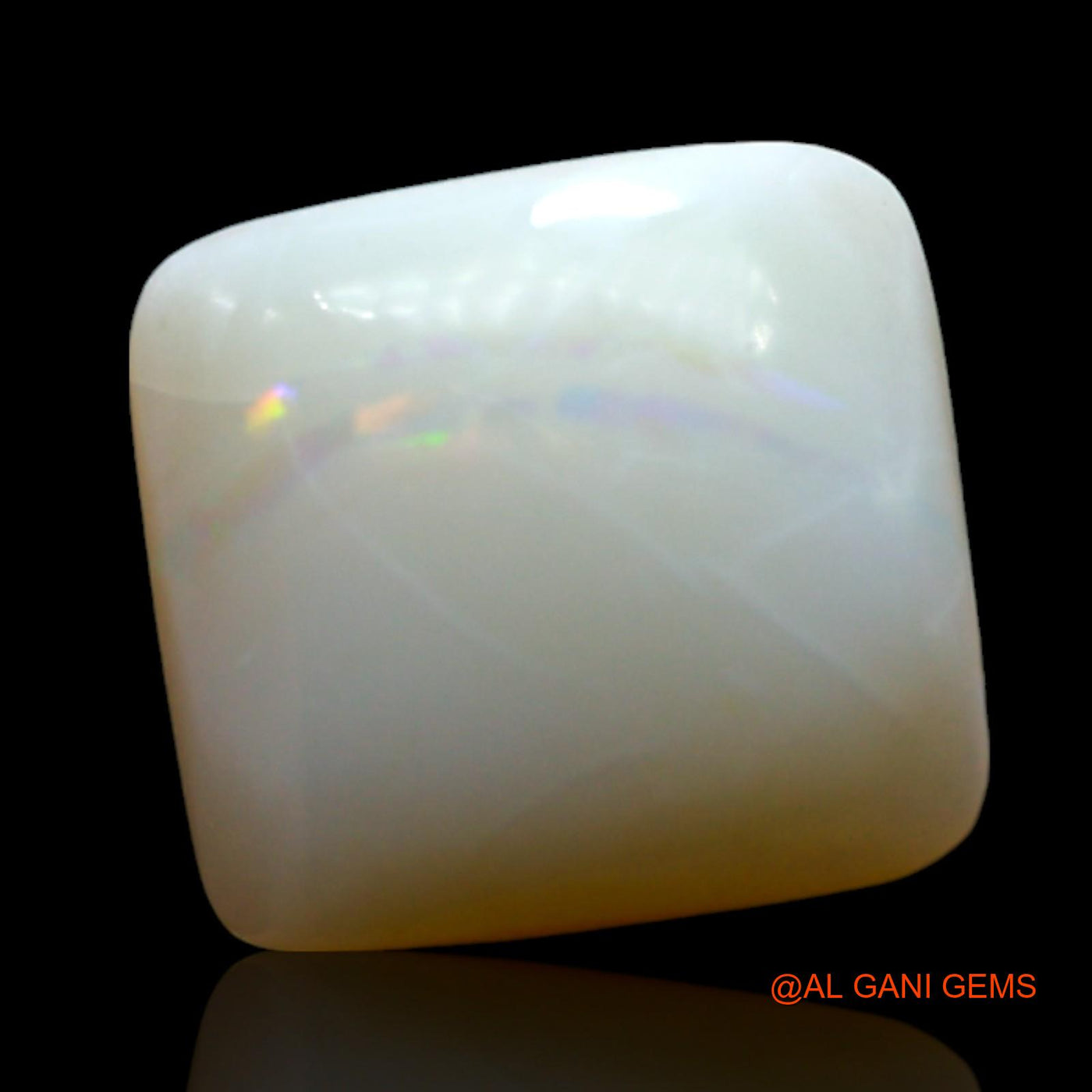 4.00 Cts Natural Australian Fire Opal Loose Gemstone Square Cabochon 11x10x5 mm AF-363
