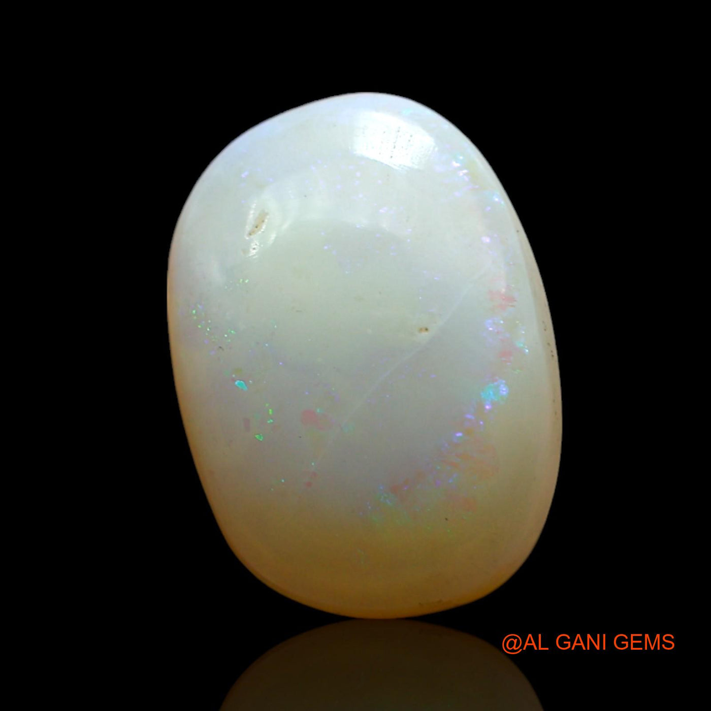 Natural Untreated Fire Opal Loose Gemstone Oval Cabochon From Australia 3.00 Cts 13x9x4 mm AF-364