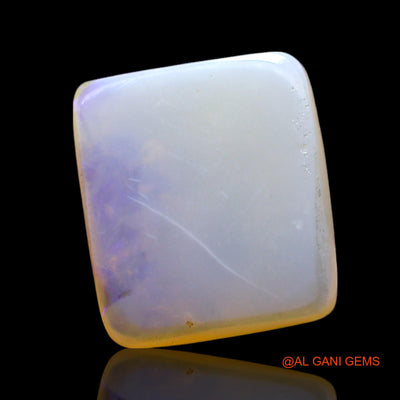 Natural Fire Opal Gemstone 2.00 Cts Loose Square Cabochon From Australia 11x10x2 mm AF-366