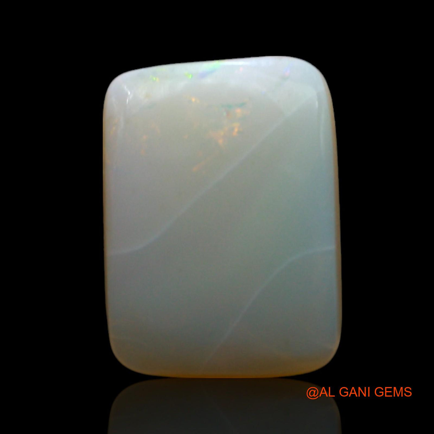 Natural Fire Opal Gemstone 3.00 Cts Loose Square Cabochon From Australia 12x9x3 mm AF-367