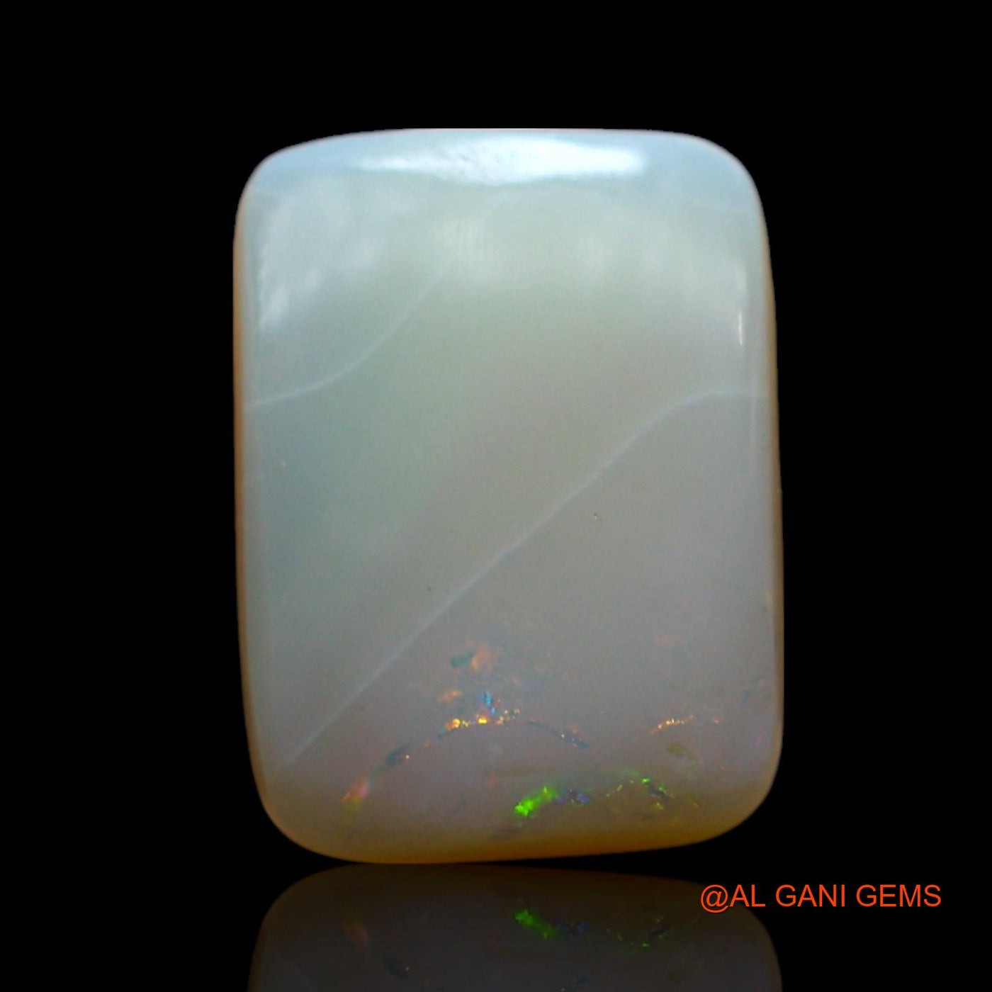 Natural Fire Opal Gemstone 3.00 Cts Loose Square Cabochon From Australia 12x9x3 mm AF-367