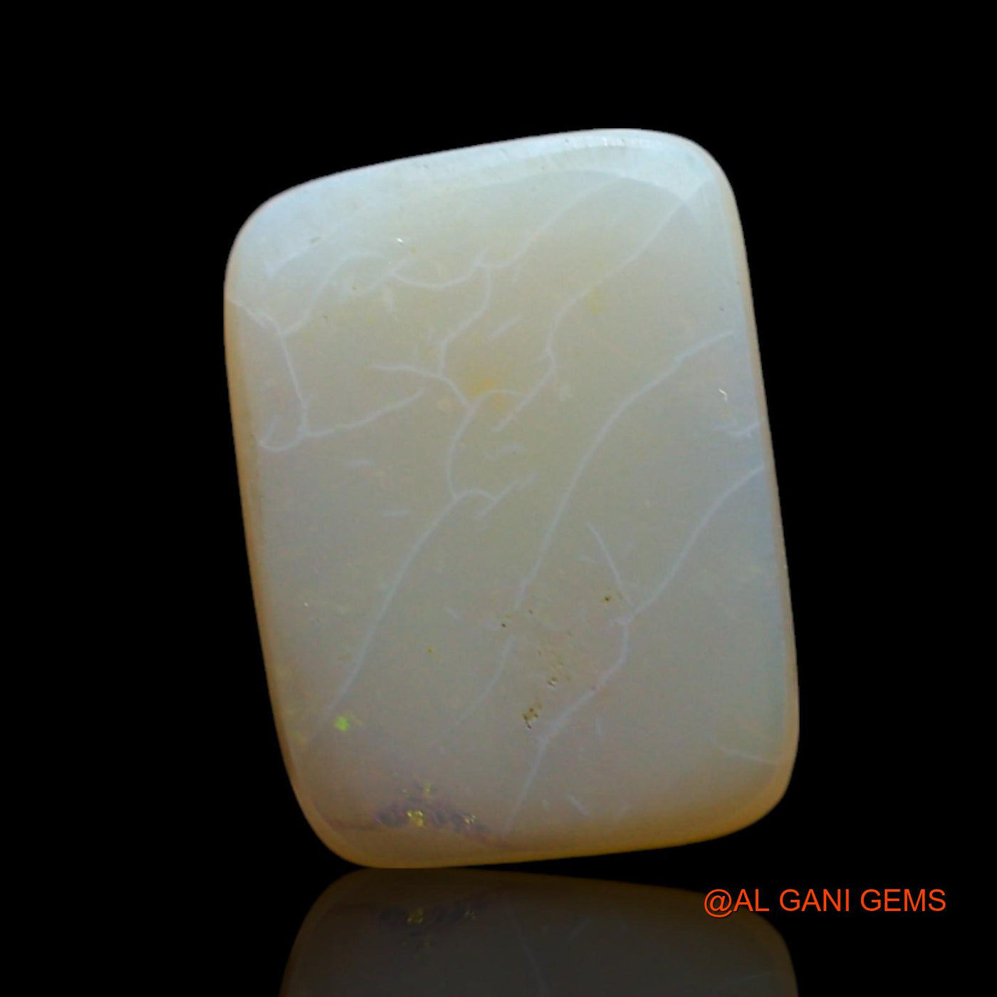 Natural Fire Opal Gemstone 3.00 Cts Loose Square Cabochon From Australia 12x9x3 mm AF-367