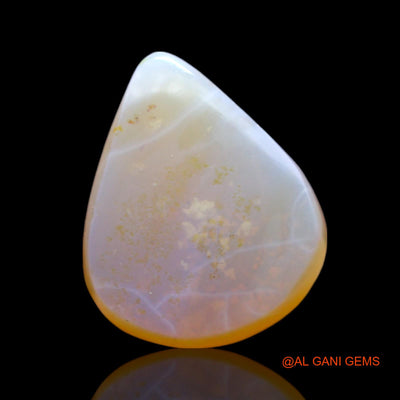 3.00 Cts Natural Australian Fire Opal Loose Gemstone Pear Cabochon 12x10x4 mm AF-368