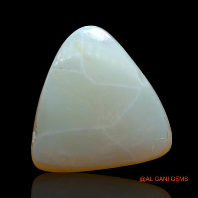 Natural Fire Opal Gemstone 2.00 Cts Loose Trillion Cabochon From Australia 11x11x4 mm AF-370