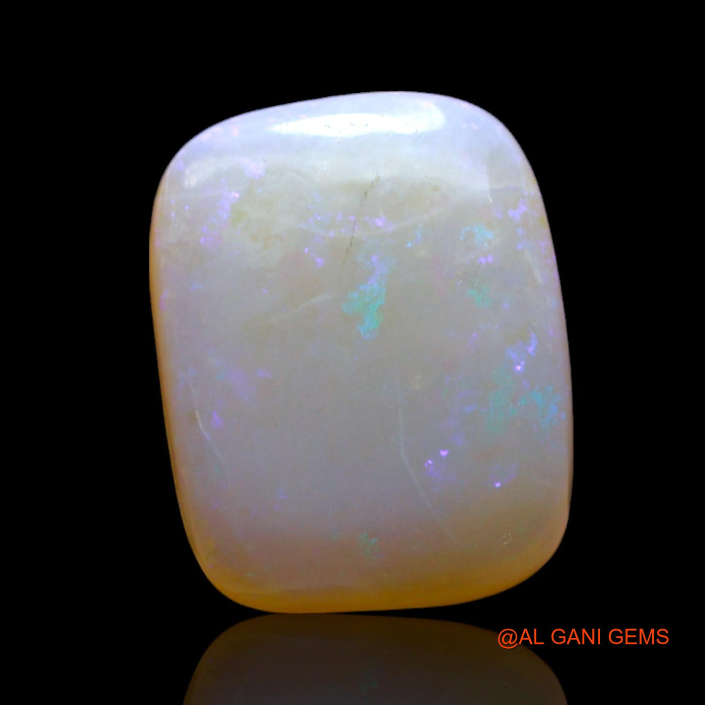 3.00 Cts Natural Australian Fire Opal Loose Gemstone Square Cabochon 12x9x3 mm AF-373