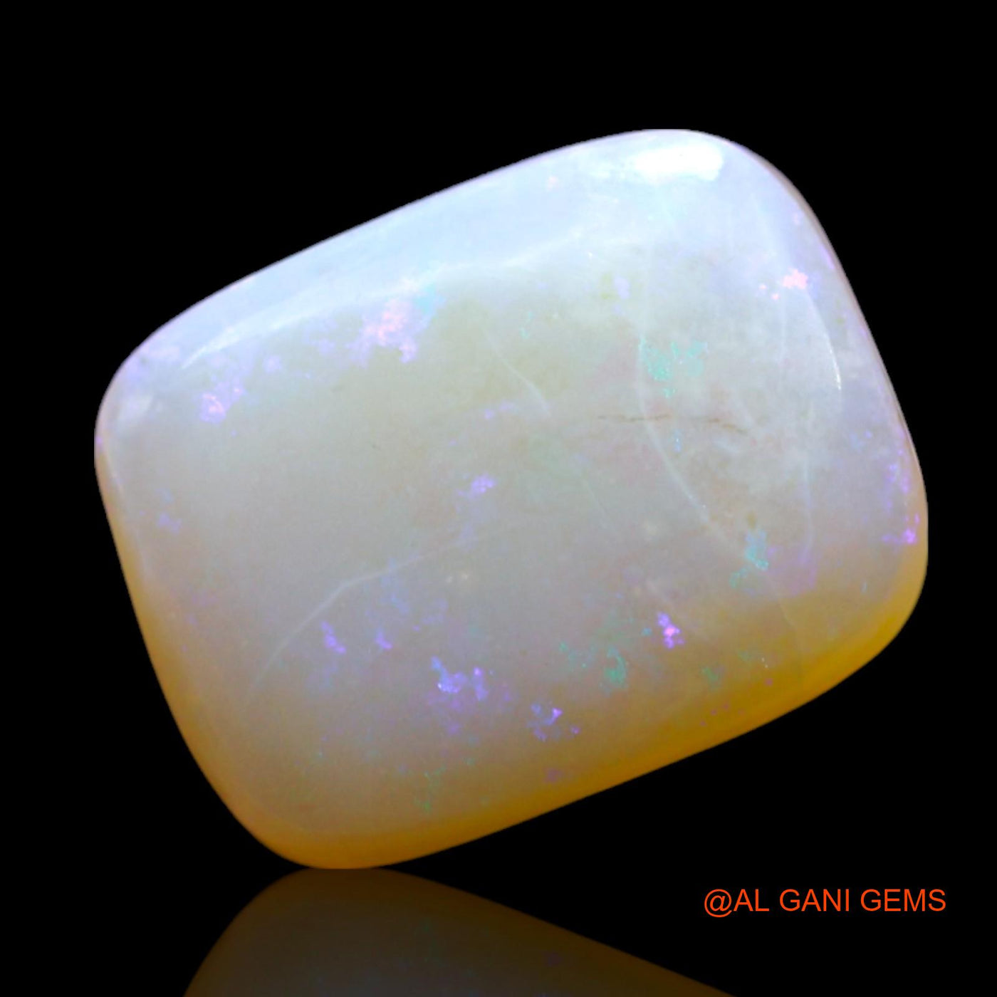 3.00 Cts Natural Australian Fire Opal Loose Gemstone Square Cabochon 12x9x3 mm AF-373