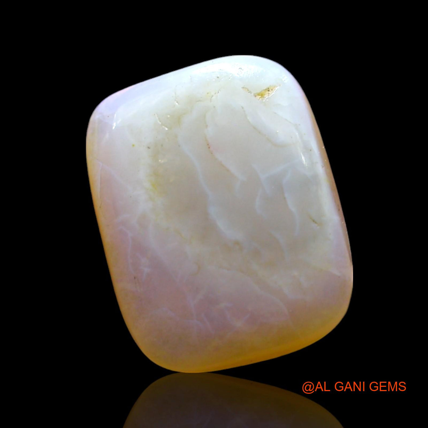 3.00 Cts Natural Australian Fire Opal Loose Gemstone Square Cabochon 12x9x3 mm AF-373