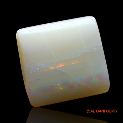 Natural Untreated Fire Opal Loose Gemstone Square Cabochon From Australia 3.00 Cts 10x10x4 mm AF-374