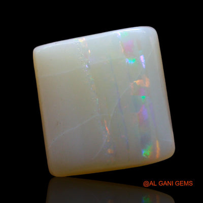Natural Untreated Fire Opal Loose Gemstone Square Cabochon From Australia 3.00 Cts 10x10x4 mm AF-374