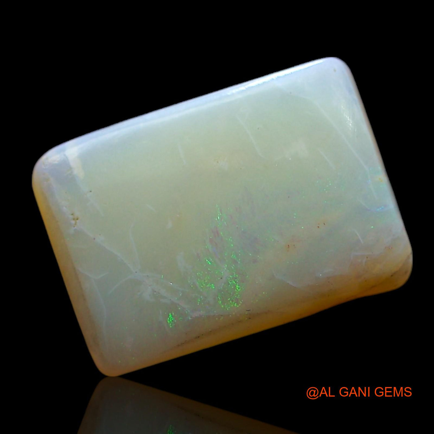 2.00 Cts Natural Australian Fire Opal Loose Gemstone Square Cabochon 12x8x3 mm AF-375