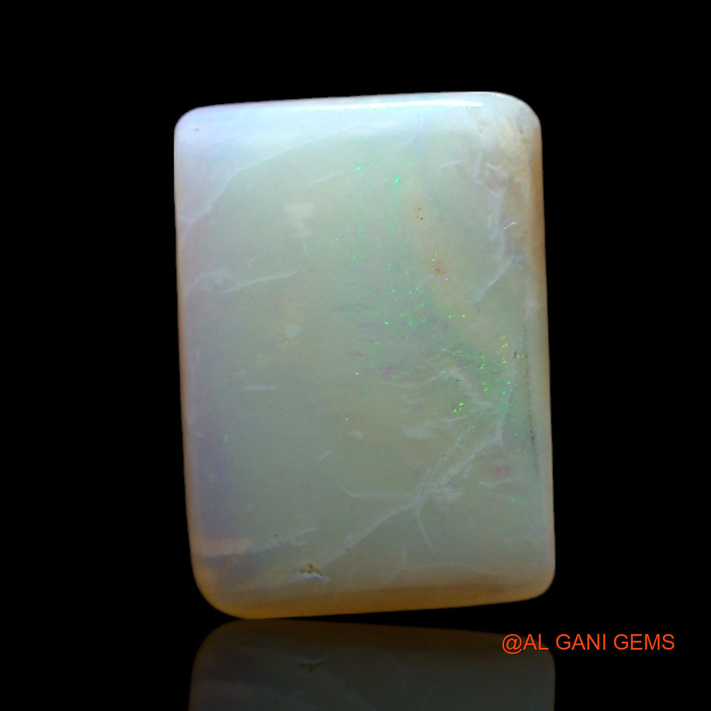 2.00 Cts Natural Australian Fire Opal Loose Gemstone Square Cabochon 12x8x3 mm AF-375