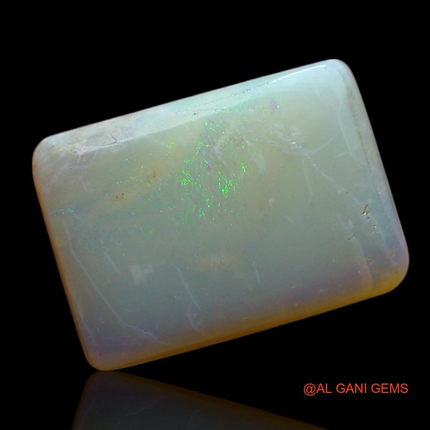 2.00 Cts Natural Australian Fire Opal Loose Gemstone Square Cabochon 12x8x3 mm AF-375