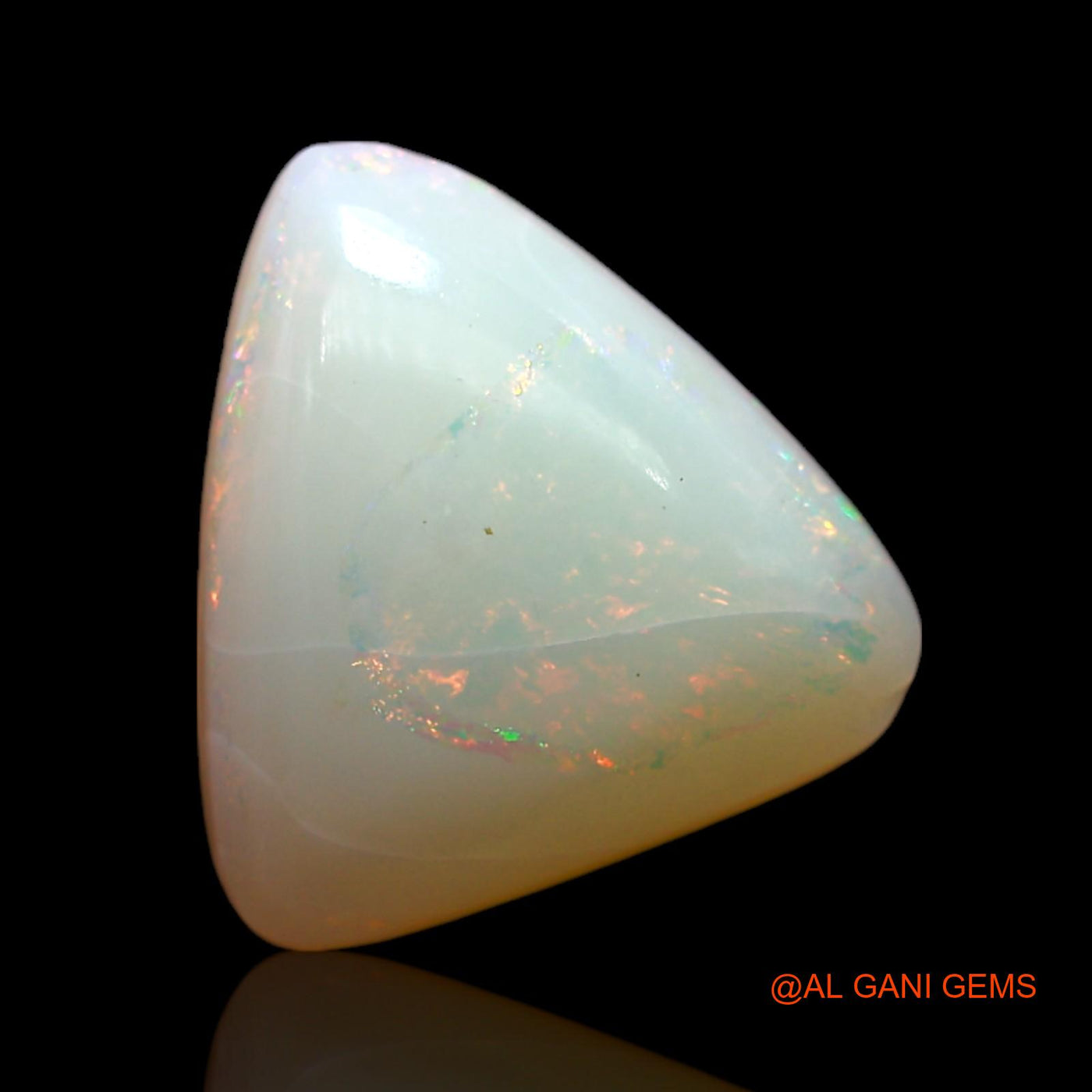 2.00 Cts Natural Australian Fire Opal Loose Gemstone Trillion Cabochon 11x10x3 mm AF-378