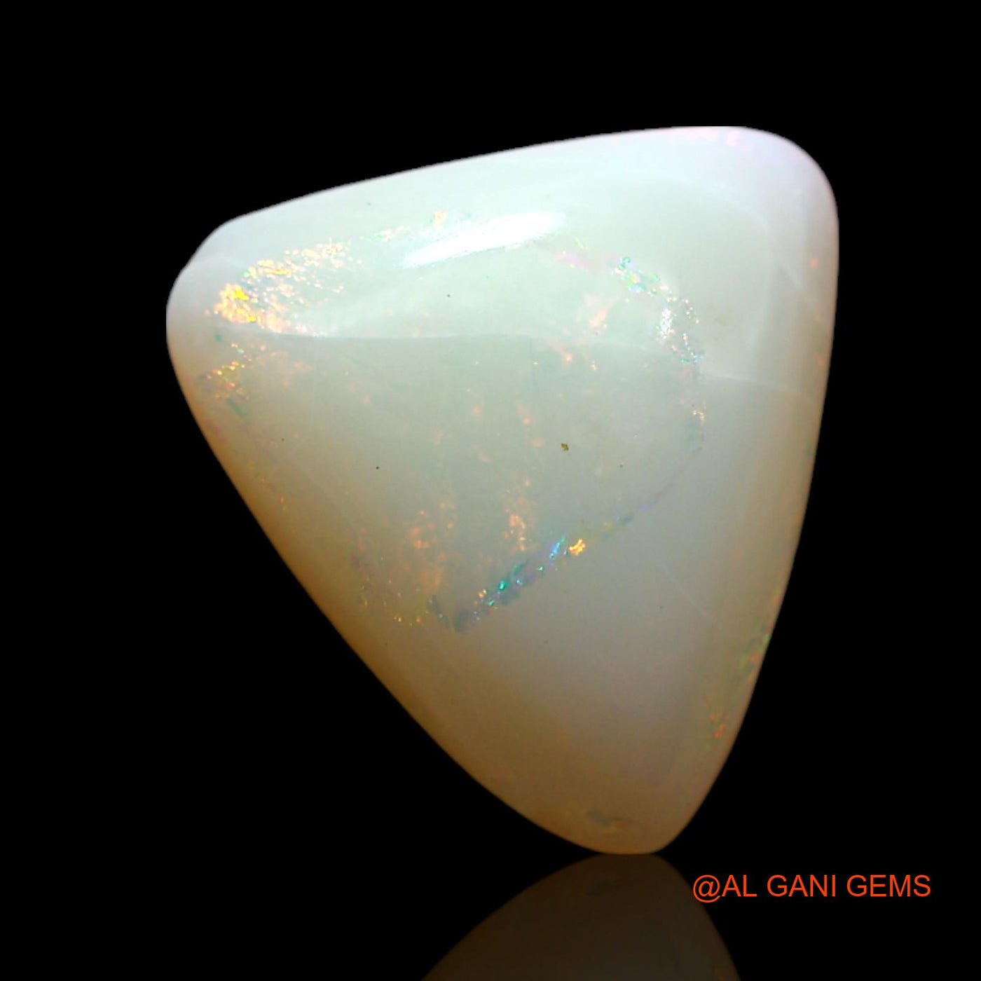 2.00 Cts Natural Australian Fire Opal Loose Gemstone Trillion Cabochon 11x10x3 mm AF-378