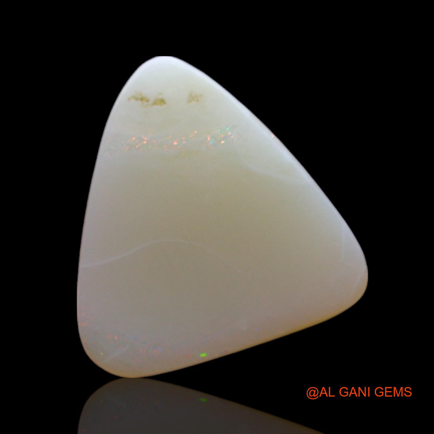 2.00 Cts Natural Australian Fire Opal Loose Gemstone Trillion Cabochon 11x10x3 mm AF-378