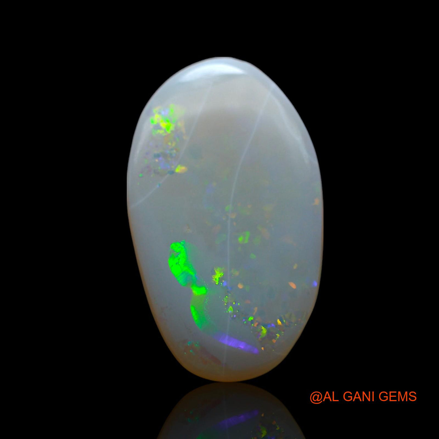 4.00 Cts Natural Australian Fire Opal Loose Gemstone Oval Cabochon 20x12x2 mm AF-37