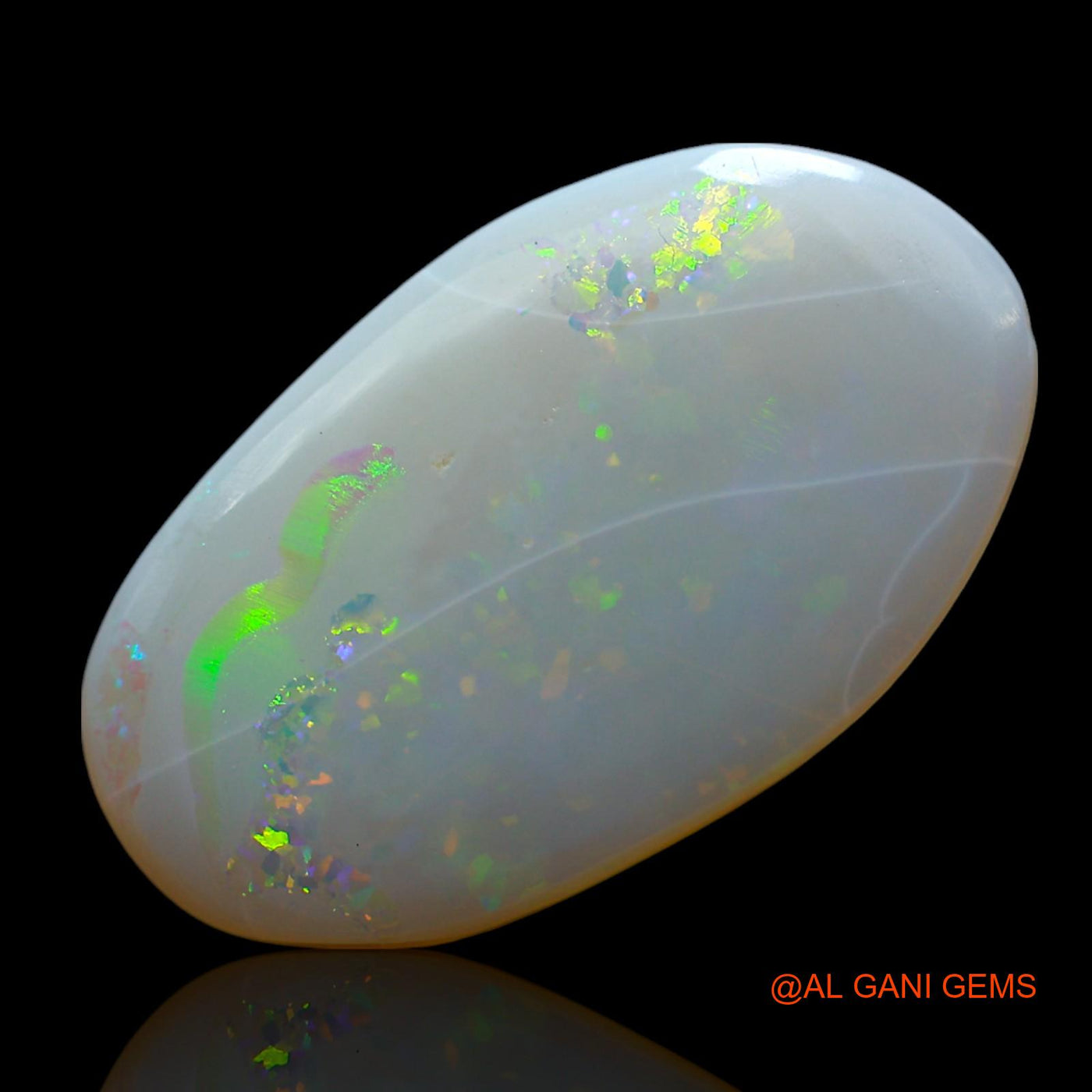 4.00 Cts Natural Australian Fire Opal Loose Gemstone Oval Cabochon 20x12x2 mm AF-37