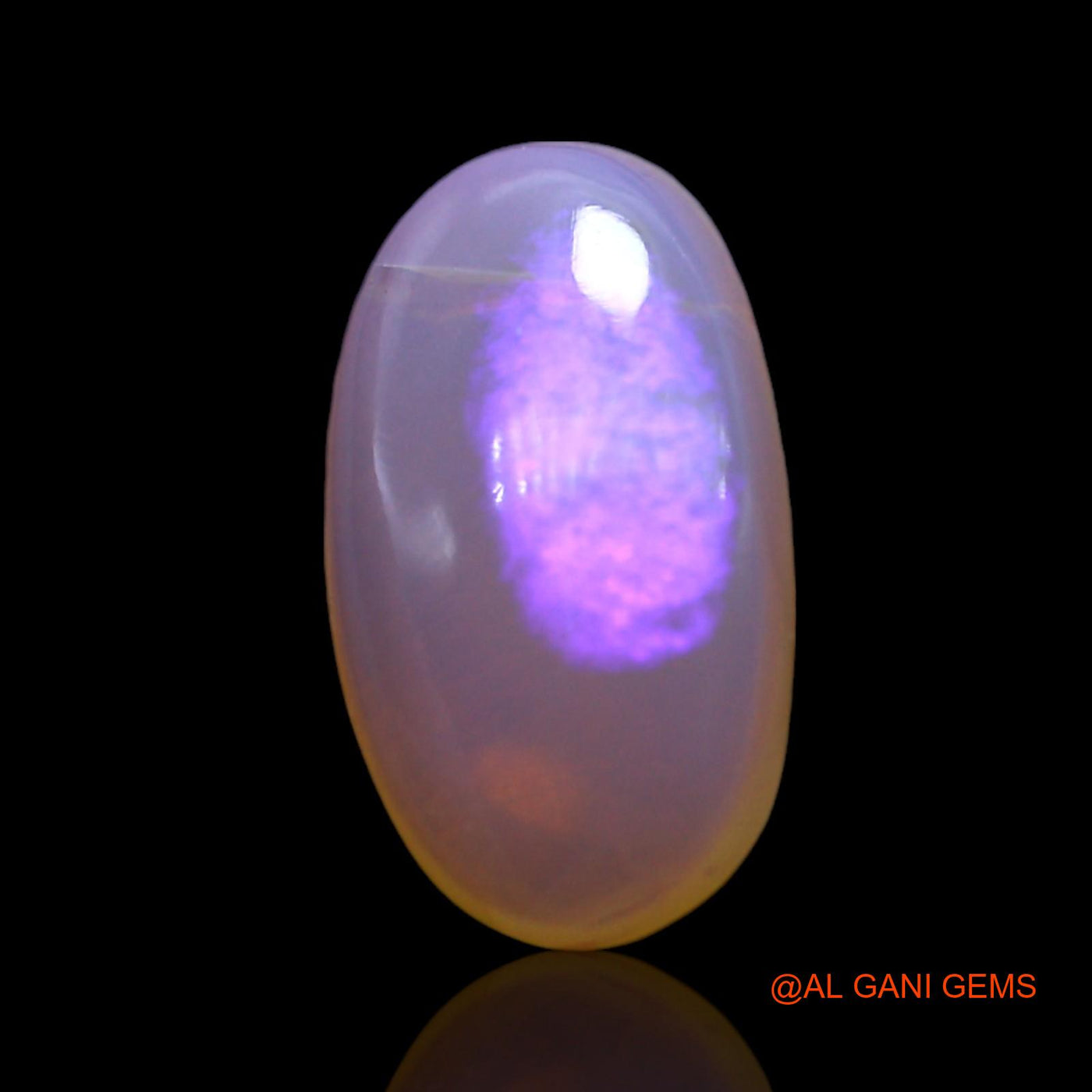Natural Fire Opal Gemstone 2.00 Cts Loose Oval Cabochon From Australia 13x8x3 mm AF-380