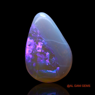 2.00 Cts Natural Australian Fire Opal Loose Gemstone Pear Cabochon 13x9x3 mm AF-381