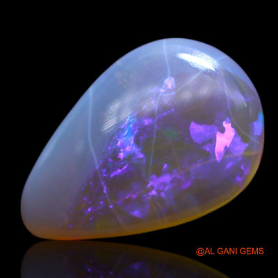 2.00 Cts Natural Australian Fire Opal Loose Gemstone Pear Cabochon 13x9x3 mm AF-381
