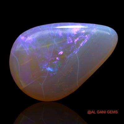 2.00 Cts Natural Australian Fire Opal Loose Gemstone Pear Cabochon 13x9x3 mm AF-381