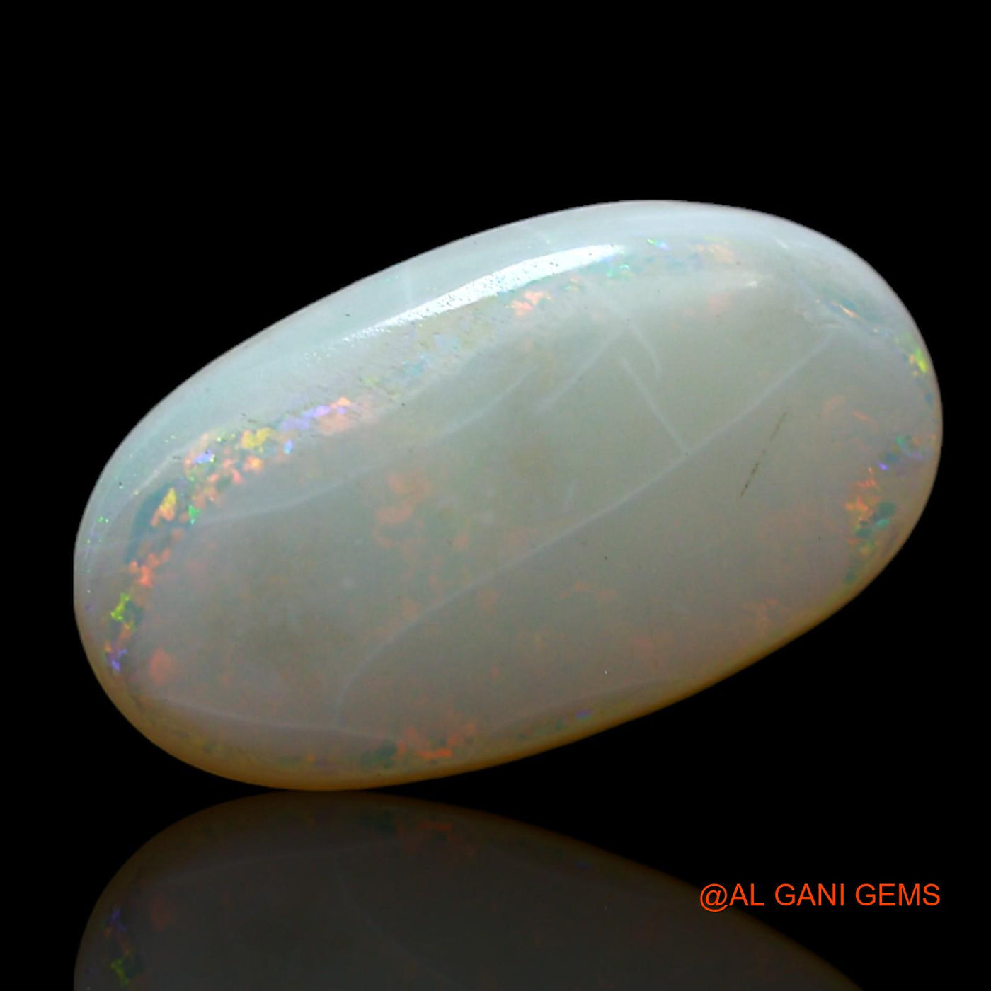 2.00 Cts Natural Australian Fire Opal Loose Gemstone Oval Cabochon 13x7x2 mm AF-382