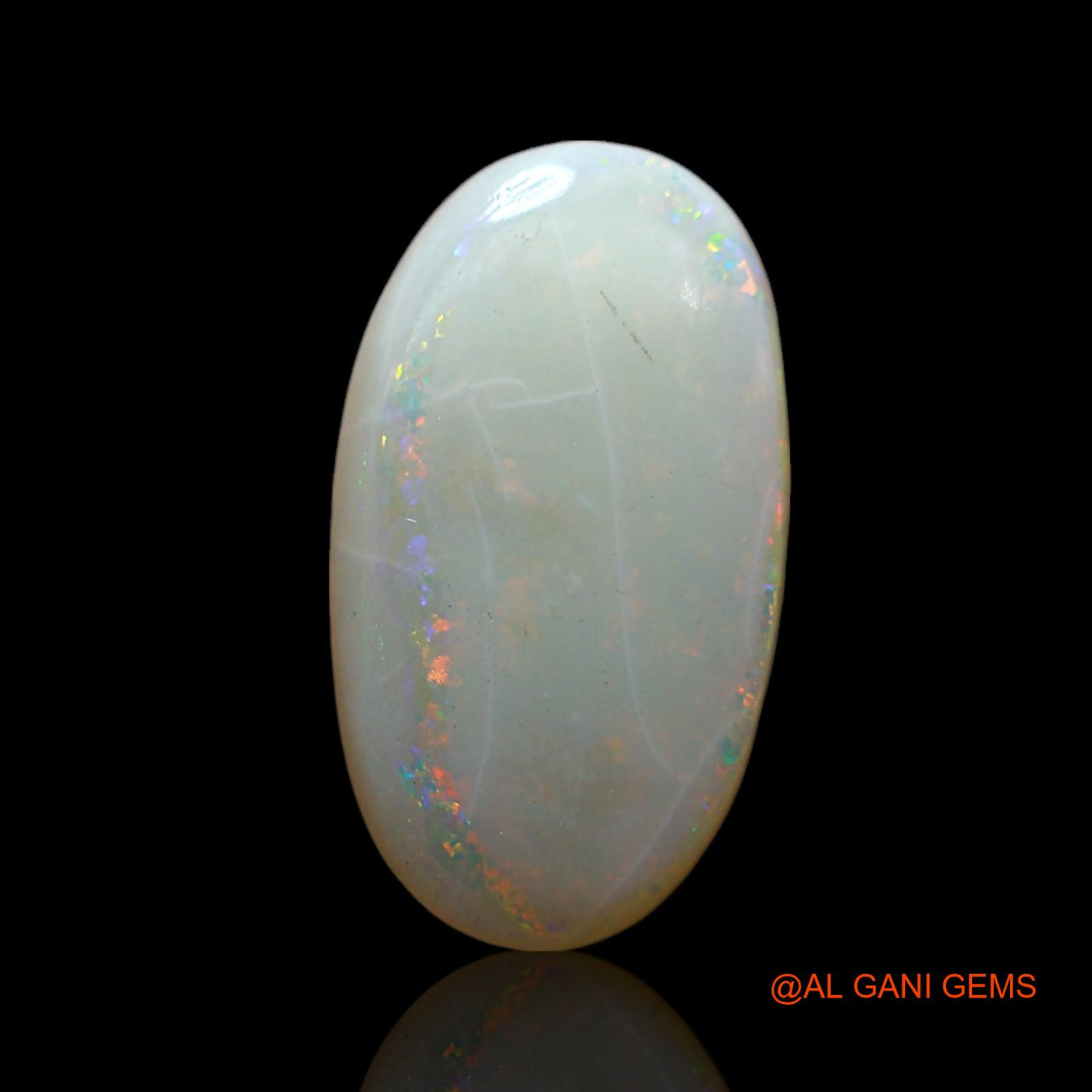 2.00 Cts Natural Australian Fire Opal Loose Gemstone Oval Cabochon 13x7x2 mm AF-382
