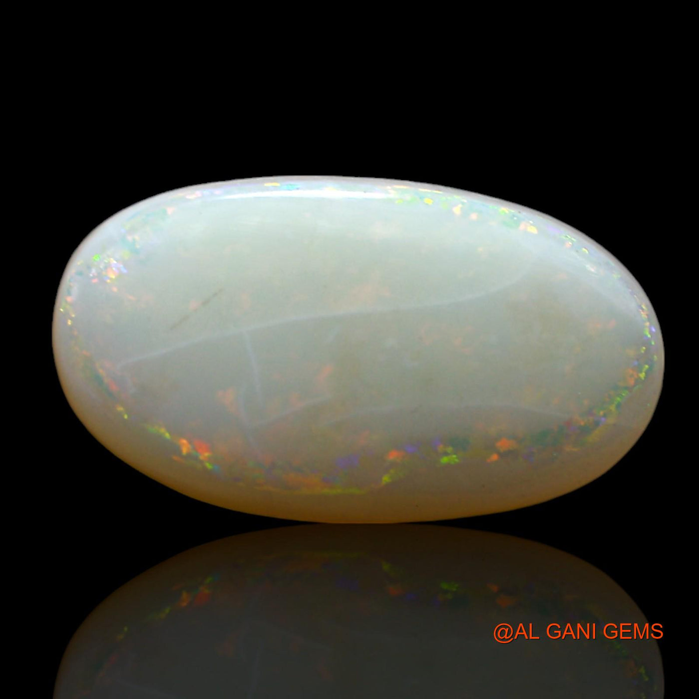2.00 Cts Natural Australian Fire Opal Loose Gemstone Oval Cabochon 13x7x2 mm AF-382