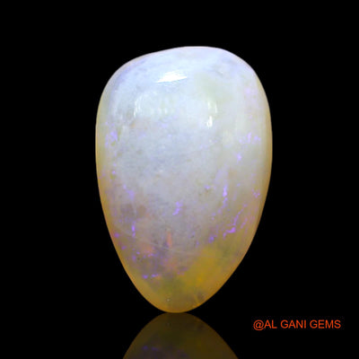 Natural Untreated Fire Opal Loose Gemstone Pear Cabochon From Australia 2.00 Cts 12x8x4 mm AF-386