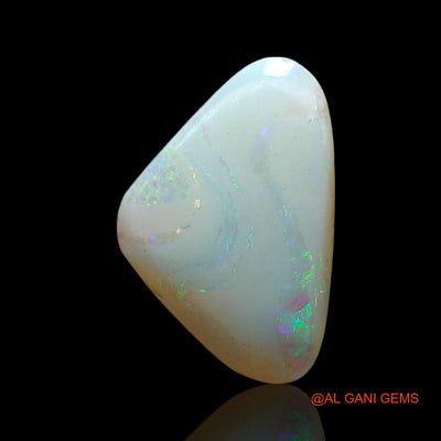Natural Fire Opal Gemstone 1.00 Cts Loose Trillion Cabochon From Australia 12x8x2 mm AF-389