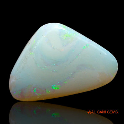 Natural Fire Opal Gemstone 1.00 Cts Loose Trillion Cabochon From Australia 12x8x2 mm AF-389