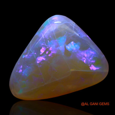 Natural Fire Opal Gemstone 2.00 Cts Loose Trillion Cabochon From Australia 11x8x3 mm AF-391