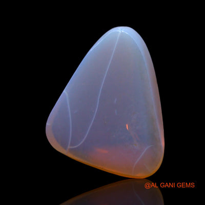 Natural Fire Opal Gemstone 2.00 Cts Loose Trillion Cabochon From Australia 11x8x3 mm AF-391